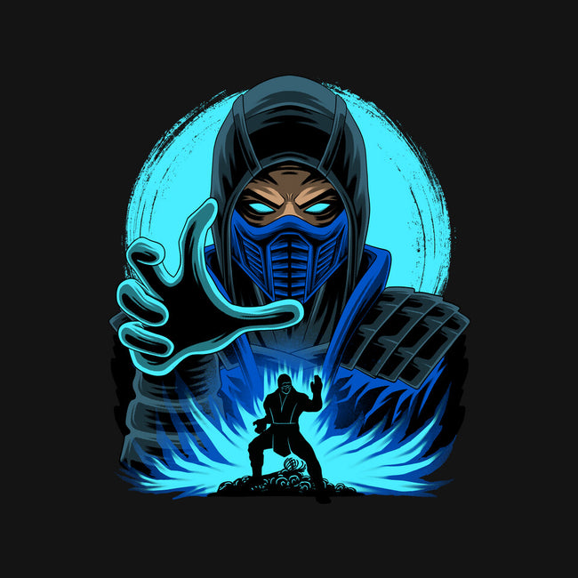 Blue Ninja Fighter-Unisex-Pullover-Sweatshirt-rmatix