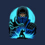 Blue Ninja Fighter-Mens-Basic-Tee-rmatix