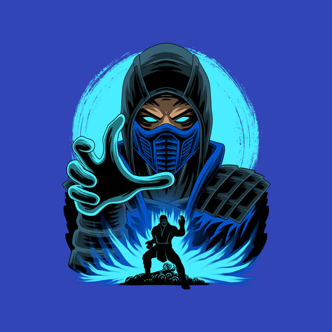 Blue Ninja Fighter-Mens-Heavyweight-Tee-rmatix