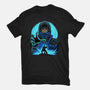 Blue Ninja Fighter-Mens-Heavyweight-Tee-rmatix