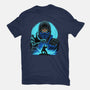 Blue Ninja Fighter-Unisex-Basic-Tee-rmatix