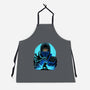 Blue Ninja Fighter-Unisex-Kitchen-Apron-rmatix