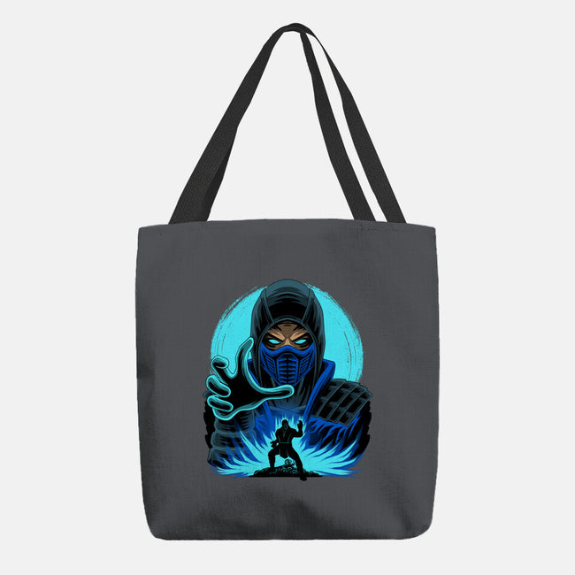 Blue Ninja Fighter-None-Basic Tote-Bag-rmatix