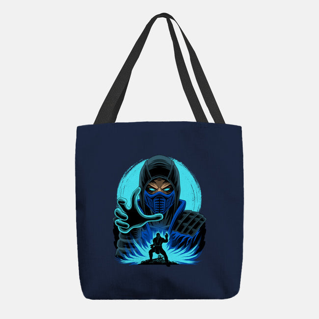 Blue Ninja Fighter-None-Basic Tote-Bag-rmatix