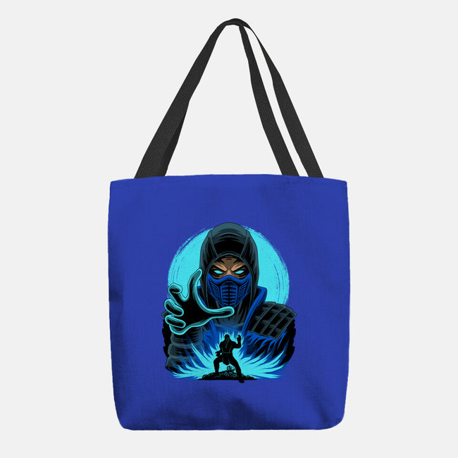Blue Ninja Fighter-None-Basic Tote-Bag-rmatix
