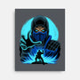 Blue Ninja Fighter-None-Stretched-Canvas-rmatix