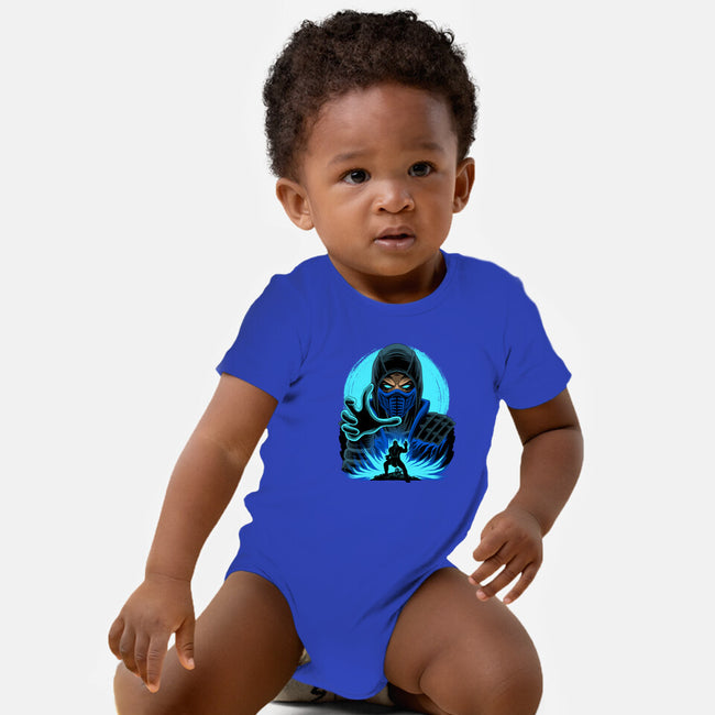 Blue Ninja Fighter-Baby-Basic-Onesie-rmatix