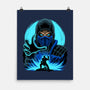 Blue Ninja Fighter-None-Matte-Poster-rmatix
