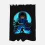 Blue Ninja Fighter-None-Polyester-Shower Curtain-rmatix