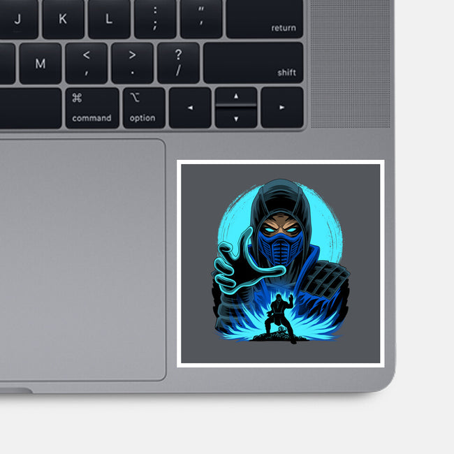 Blue Ninja Fighter-None-Glossy-Sticker-rmatix