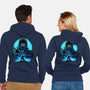 Blue Ninja Fighter-Unisex-Zip-Up-Sweatshirt-rmatix