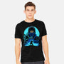 Blue Ninja Fighter-Mens-Heavyweight-Tee-rmatix