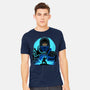 Blue Ninja Fighter-Mens-Heavyweight-Tee-rmatix