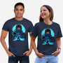 Blue Ninja Fighter-Unisex-Basic-Tee-rmatix