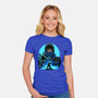 Blue Ninja Fighter-Womens-Fitted-Tee-rmatix