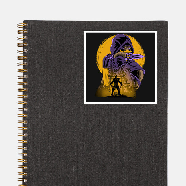 Yellow Ninja Fighter-None-Glossy-Sticker-rmatix