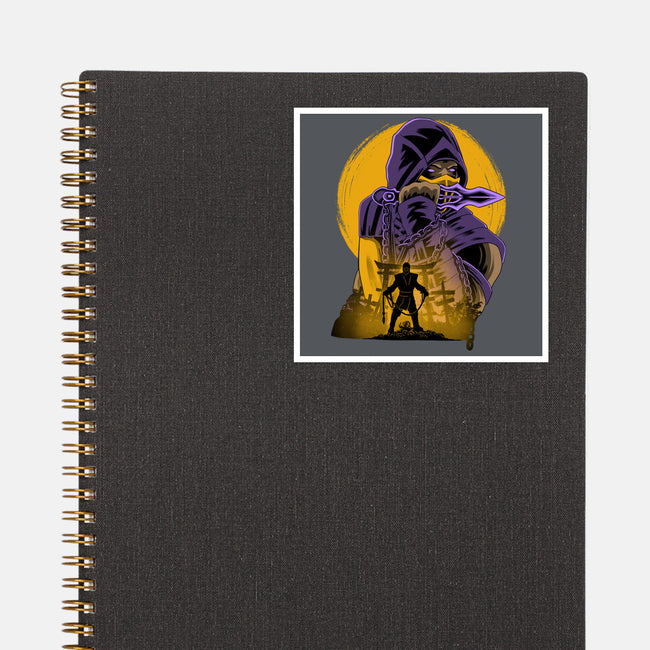 Yellow Ninja Fighter-None-Glossy-Sticker-rmatix