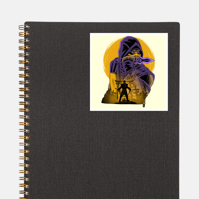 Yellow Ninja Fighter-None-Glossy-Sticker-rmatix
