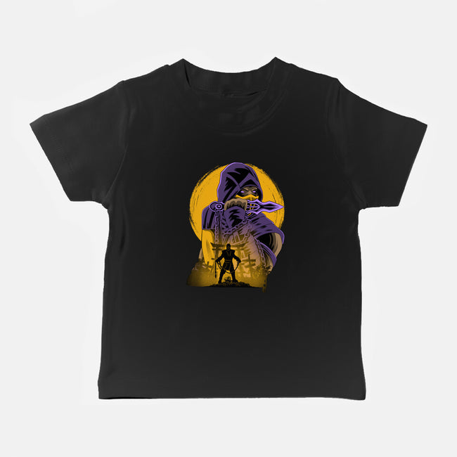 Yellow Ninja Fighter-Baby-Basic-Tee-rmatix