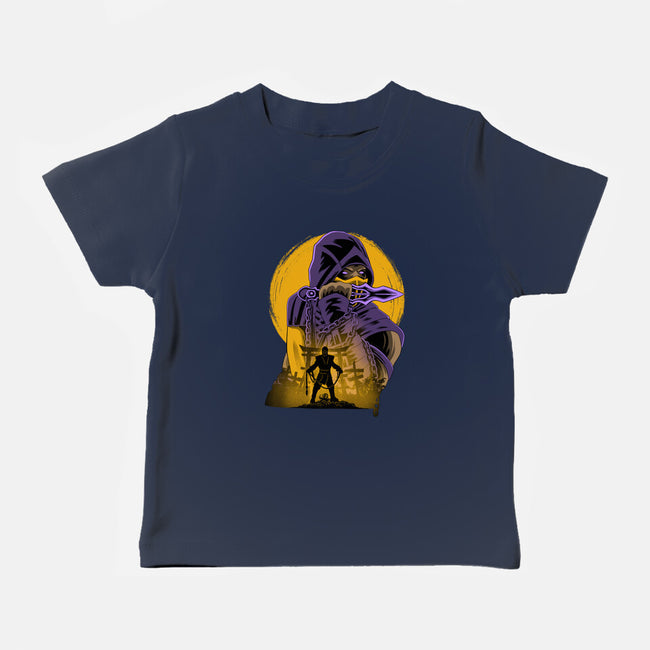 Yellow Ninja Fighter-Baby-Basic-Tee-rmatix