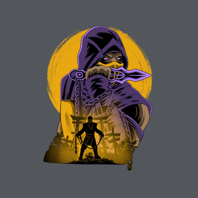 Yellow Ninja Fighter-Womens-V-Neck-Tee-rmatix