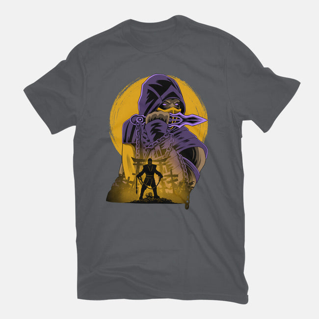 Yellow Ninja Fighter-Mens-Heavyweight-Tee-rmatix
