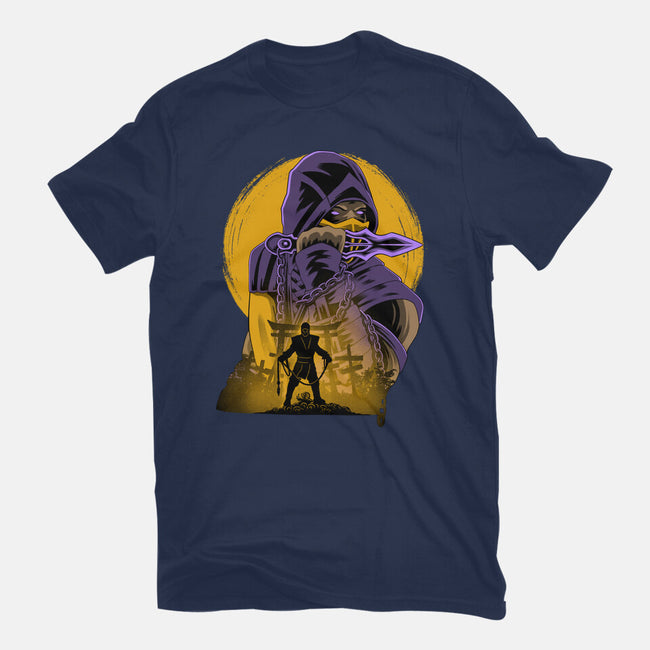 Yellow Ninja Fighter-Mens-Heavyweight-Tee-rmatix