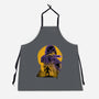 Yellow Ninja Fighter-Unisex-Kitchen-Apron-rmatix