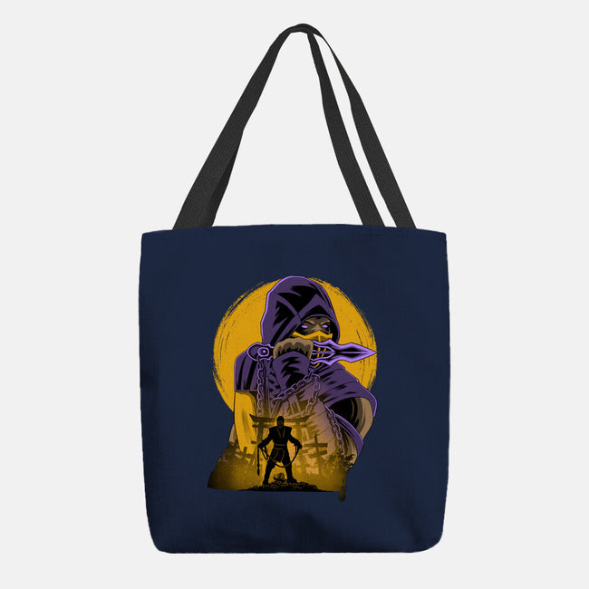 Yellow Ninja Fighter-None-Basic Tote-Bag-rmatix