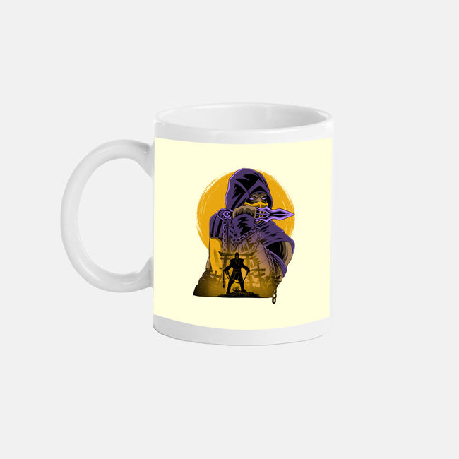 Yellow Ninja Fighter-None-Mug-Drinkware-rmatix