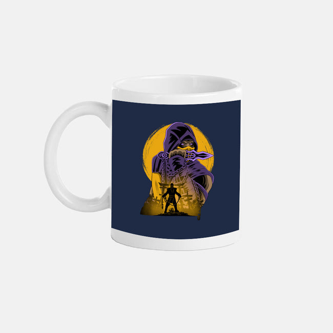 Yellow Ninja Fighter-None-Mug-Drinkware-rmatix