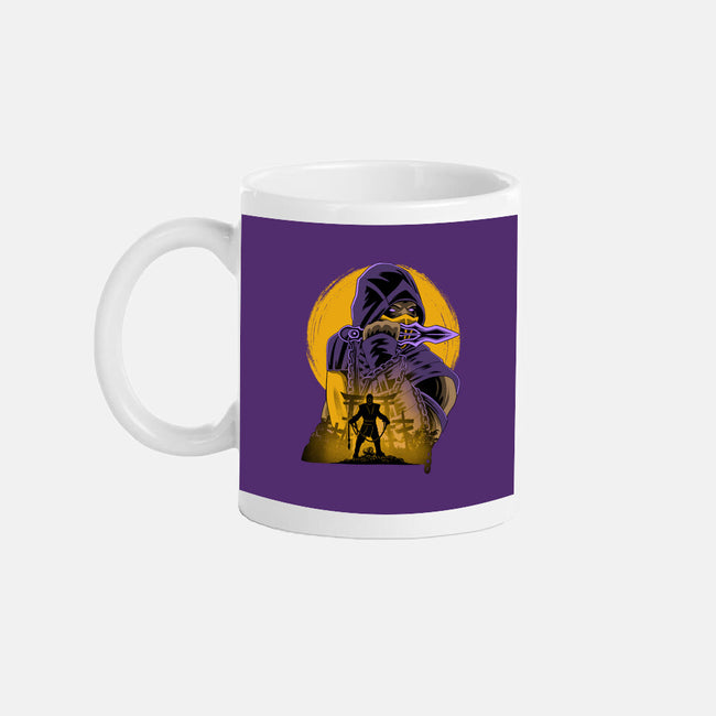 Yellow Ninja Fighter-None-Mug-Drinkware-rmatix