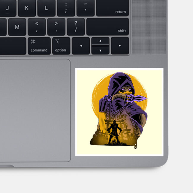 Yellow Ninja Fighter-None-Glossy-Sticker-rmatix