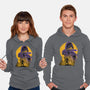Yellow Ninja Fighter-Unisex-Pullover-Sweatshirt-rmatix