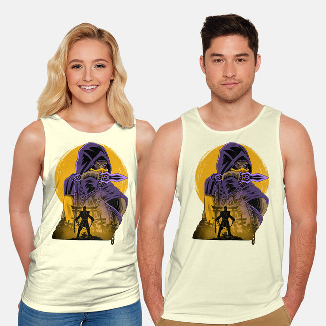 Yellow Ninja Fighter-Unisex-Basic-Tank-rmatix
