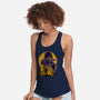 Yellow Ninja Fighter-Womens-Racerback-Tank-rmatix