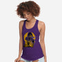Yellow Ninja Fighter-Womens-Racerback-Tank-rmatix