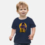 Yellow Ninja Fighter-Baby-Basic-Tee-rmatix