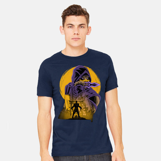 Yellow Ninja Fighter-Mens-Heavyweight-Tee-rmatix