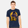 Yellow Ninja Fighter-Mens-Heavyweight-Tee-rmatix