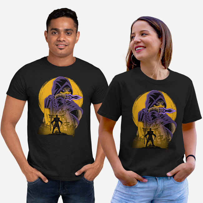 Yellow Ninja Fighter-Unisex-Basic-Tee-rmatix
