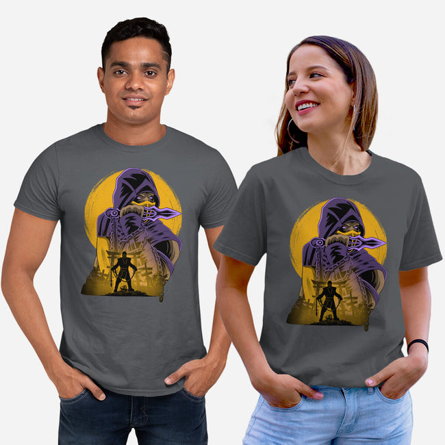 Yellow Ninja Fighter-Unisex-Basic-Tee-rmatix