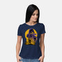 Yellow Ninja Fighter-Womens-Basic-Tee-rmatix