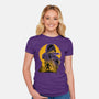 Yellow Ninja Fighter-Womens-Fitted-Tee-rmatix