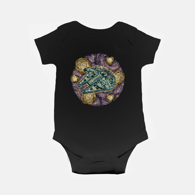 Travel To The Stars-Baby-Basic-Onesie-glitchygorilla