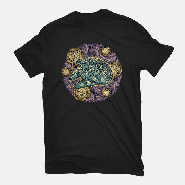 Travel To The Stars-Mens-Heavyweight-Tee-glitchygorilla