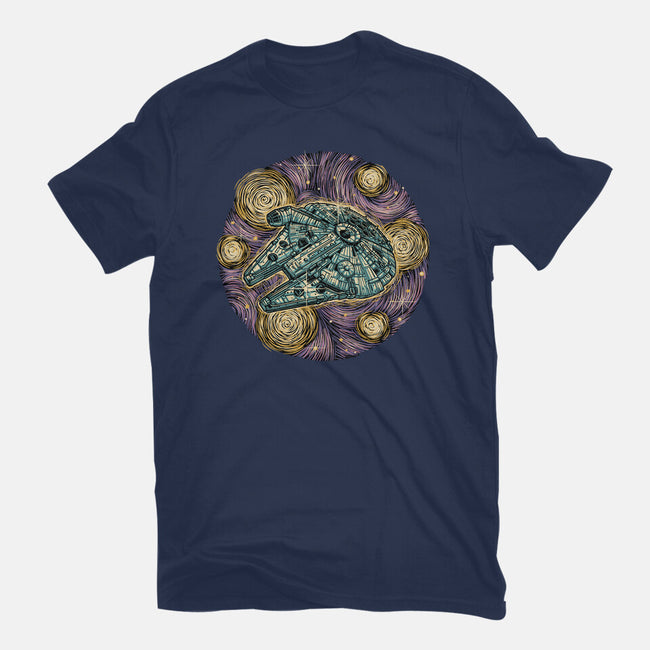 Travel To The Stars-Mens-Heavyweight-Tee-glitchygorilla