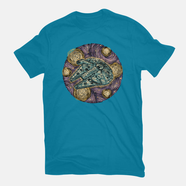 Travel To The Stars-Mens-Heavyweight-Tee-glitchygorilla