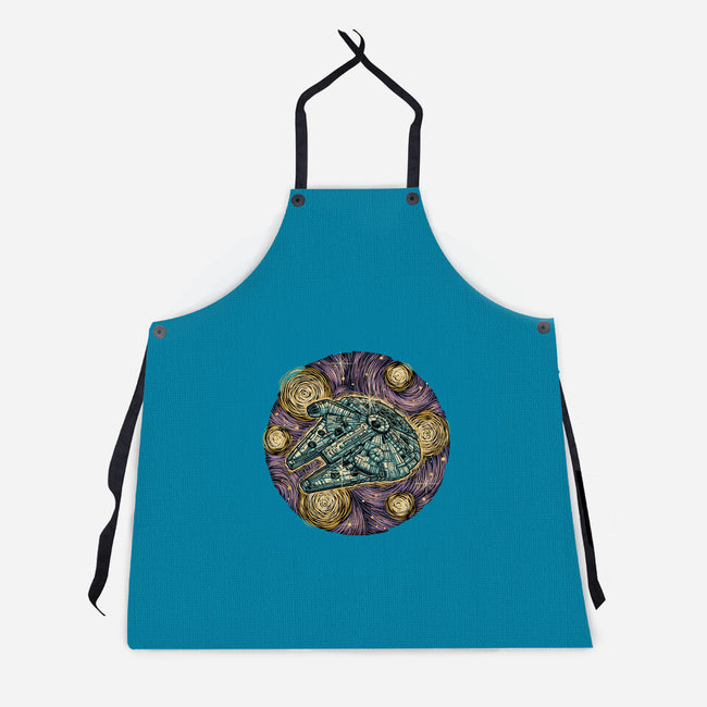 Travel To The Stars-Unisex-Kitchen-Apron-glitchygorilla