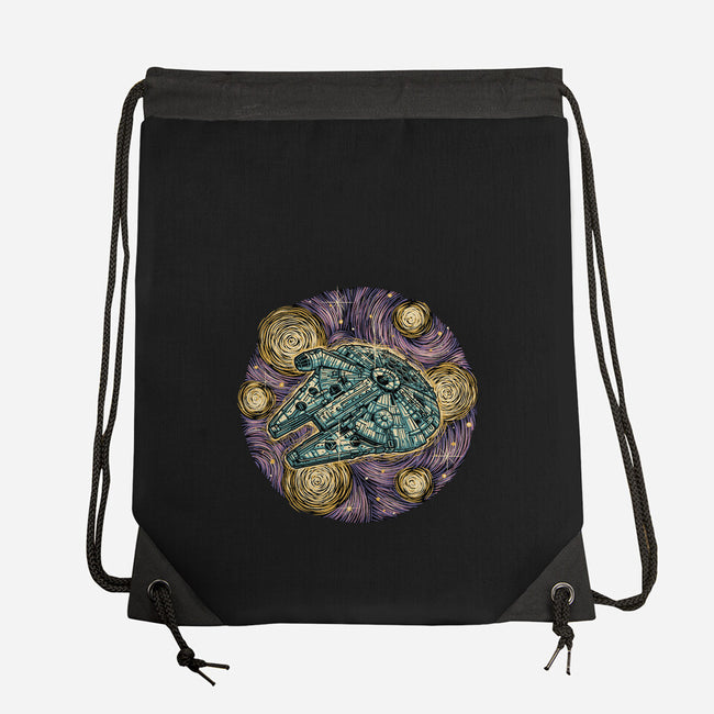 Travel To The Stars-None-Drawstring-Bag-glitchygorilla